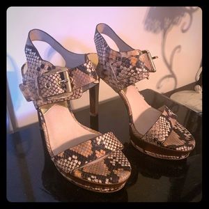 Michael Kors Snakeskin Odessa heels